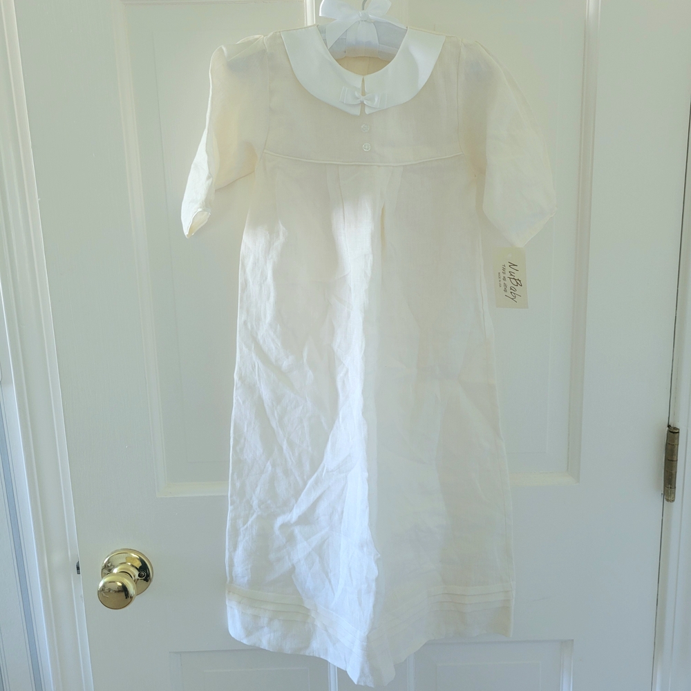 Linen Christening Gown